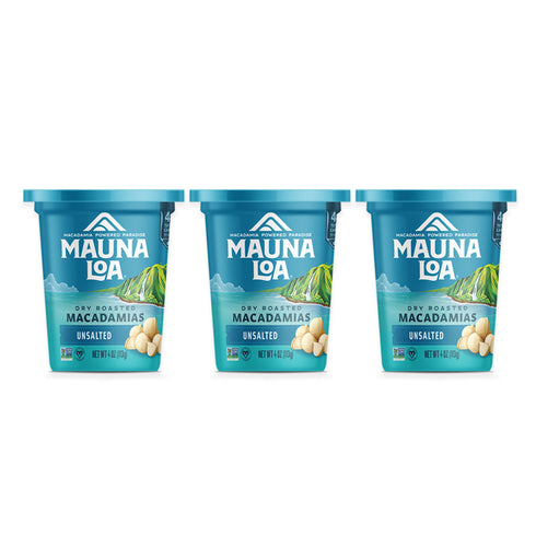 マウナロア 無塩マカダミアナッツカップ 3個セット